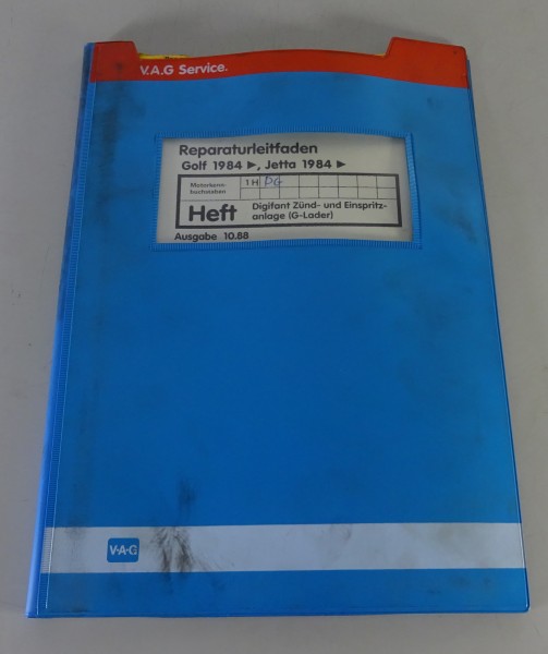 Werkstatthandbuch VW Golf 2 / II Digifant Zünd- & Einspritzanlage G-Lader 1988