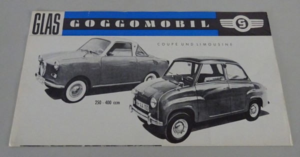 Prospekt / Faltprospekt Glas Goggomobil Coupé und Limousinen Stand 05/1966