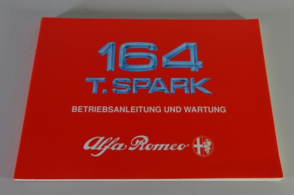 Betriebsanleitung / Handbuch Alfa Romeo 164 T. Spark Stand 12/1989