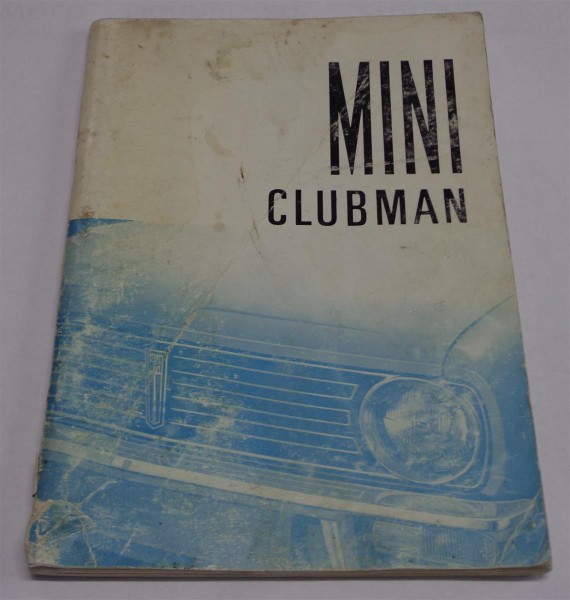 Betriebsanleitung Instructieboekje Austin Morris Mini Clubman Saloon 1974