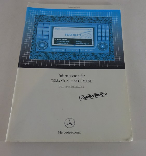 Werkstatthandbuch Mercedes Benz C215 W220 Radio Navi Comand / 2.0 Bj. 1998-2005