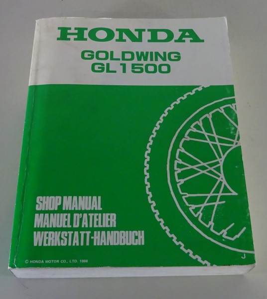Werkstatthandbuch Workshop Manual Honda Goldwing GL 1500 Typ SC22 Stand 1988