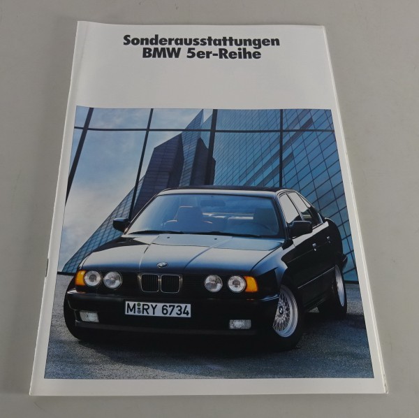 Prospekt / Broschüre Sonderausstattungen BMW E34 Stand 02/1989