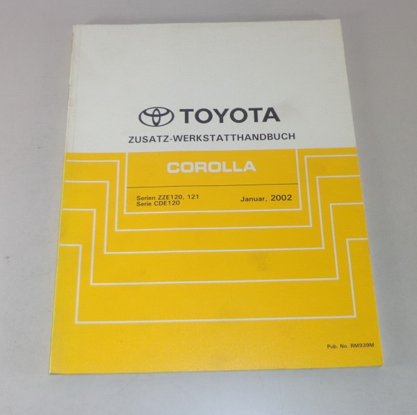 Werkstatthandbuch Toyota Corolla Nachtrag Stand 01/2002