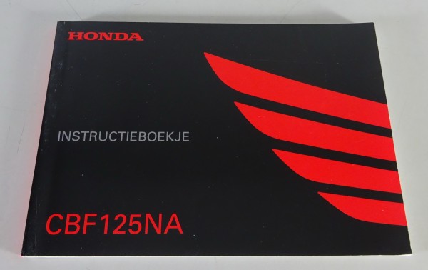 Instruktieboek / Handleiding Honda CBF 125 NA Stand 2017 Nederlands