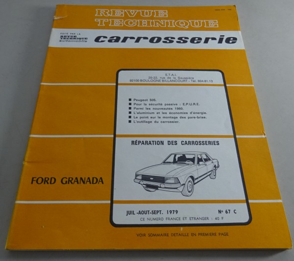 Reparaturanleitung Revue Technique Modell: Ford Granada Stand 09/1979
