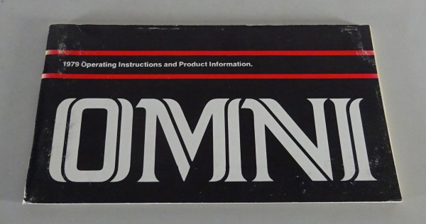 Owner´s Manual / Handbook Dodge Omni Stand 1979