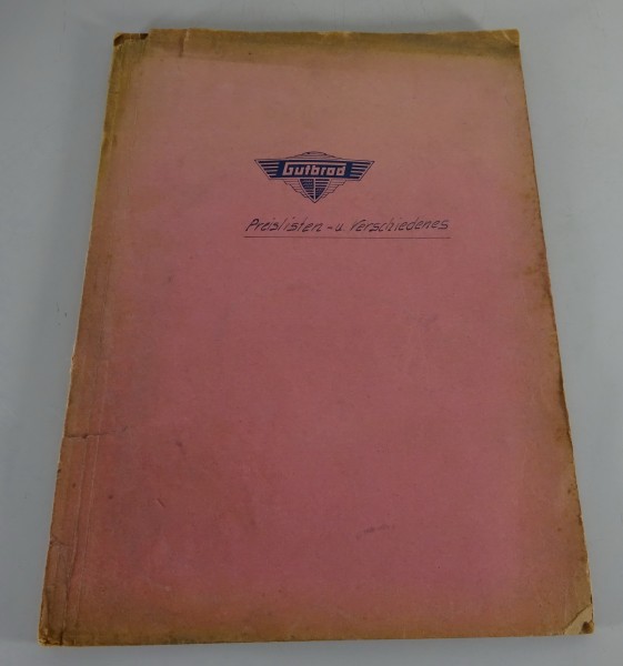 Händlermappe Gutbrod Superior Personenkraftwagen & Kleinlastwagen Stand 1950