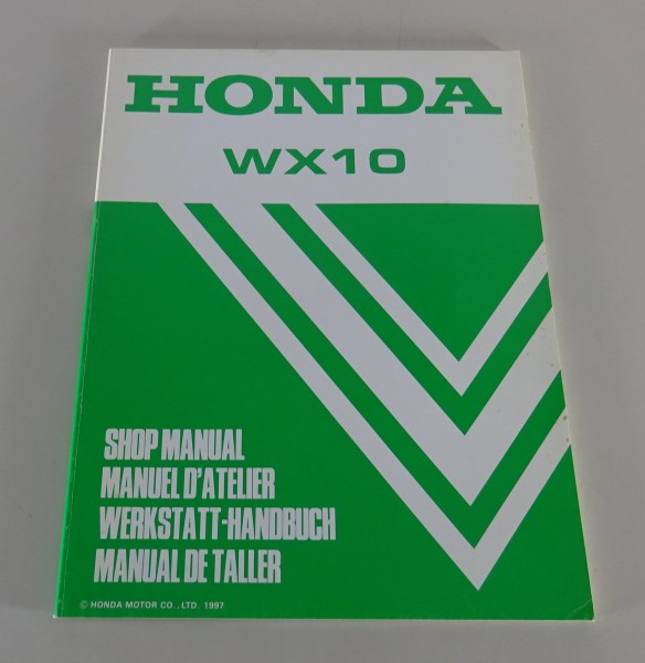 Werkstatthandbuch / Workshop Manual Honda Wasserpumpe WX 10 Stand 1997
