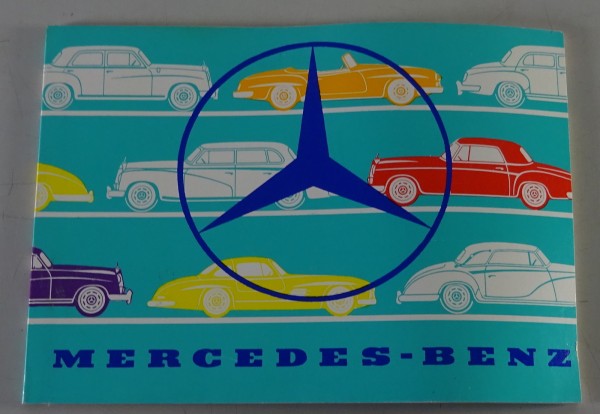 Prospekt Mercedes-Benz Programm W198, W186, W187, W188, W120, R121 SL Nachdruck