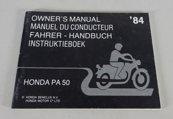 Betriebsanleitung / Handbuch Honda Camino PA 50 Stand 06/1984