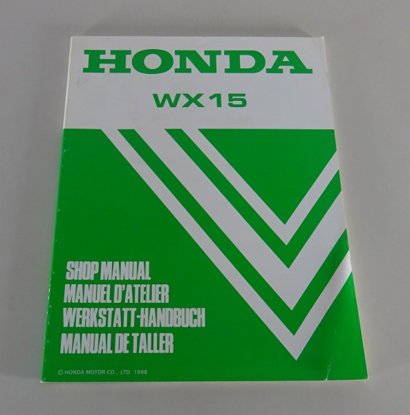 Werkstatthandbuch / Workshop Manual Honda Wasserpumpe WX 15 Stand 1998