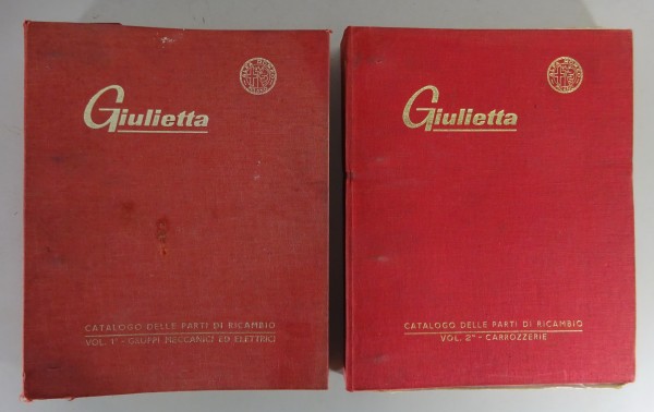 Teilekatalog Alfa Romeo Giulietta 750/101 + Spider, Sprint, Zagato von 11/1964