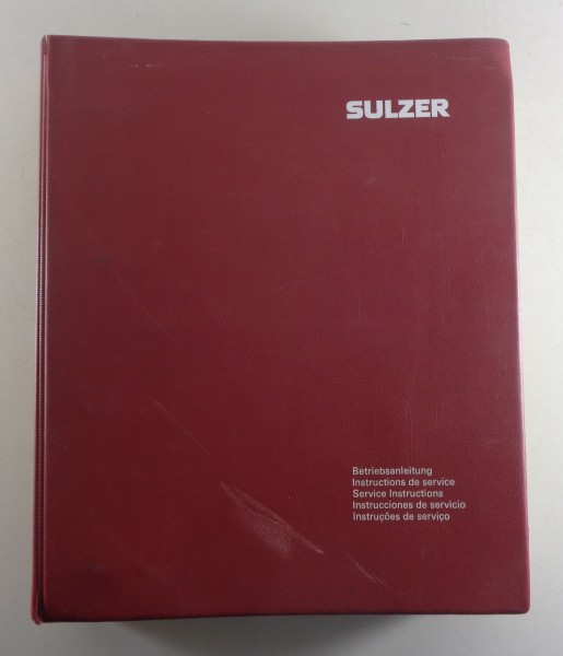Workshop Manual / Service Instruction Sulzer Dieselmotor RD 56