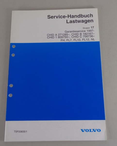 Werkstatthandbuch Volvo LKW FH FL7 FL10 FL12 NL Garantieservice von 1997