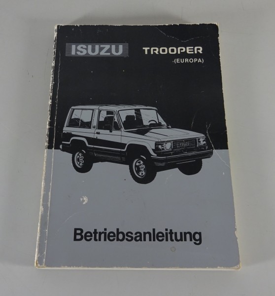 Betriebsanleitung / Handbuch Isuzu Trooper Stand 01/1990