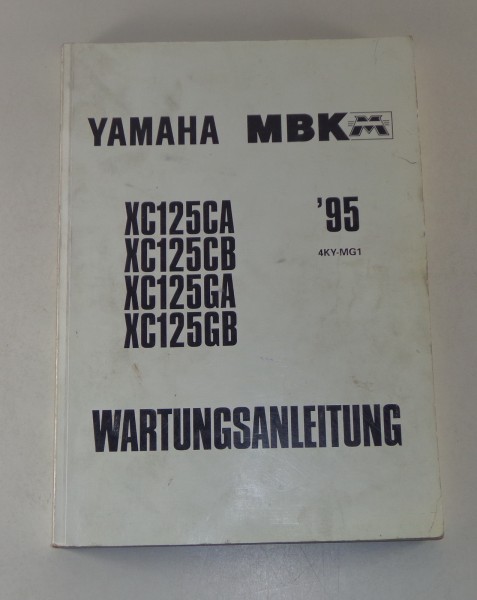 Werkstatthandbuch / Workshop Manual Yamaha MBK XC 125 CA / B / GA / B von 1995