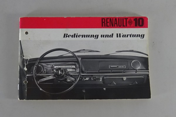 Betriebsanleitung / Handbuch Renault R10 Typ R.1190 von 07/1968