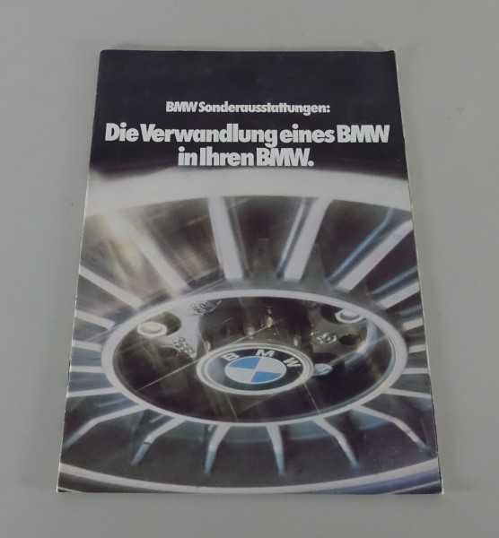 Prospekt / Broschüre BMW Sonderausstattungen Stand 02/1978