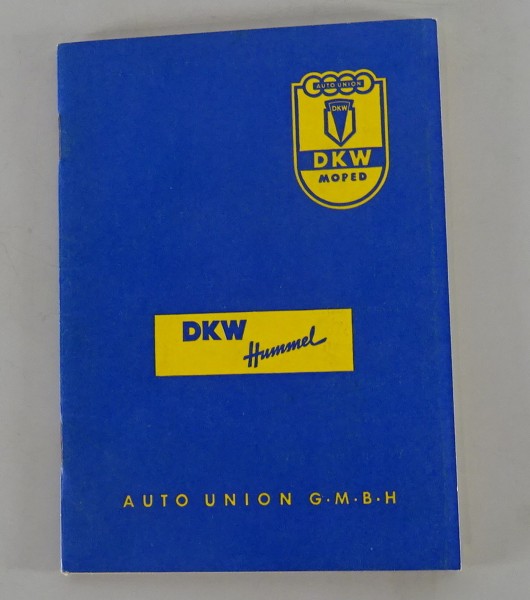 Betriebsanleitung / Handbuch DKW Hummel von 09/1957