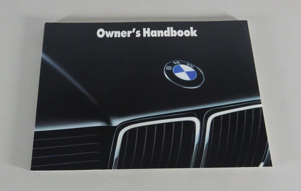 Owner's Manual BMW 7 Series E32 730i / 735i / 735iL / 750i / 750ilL from 08/1989