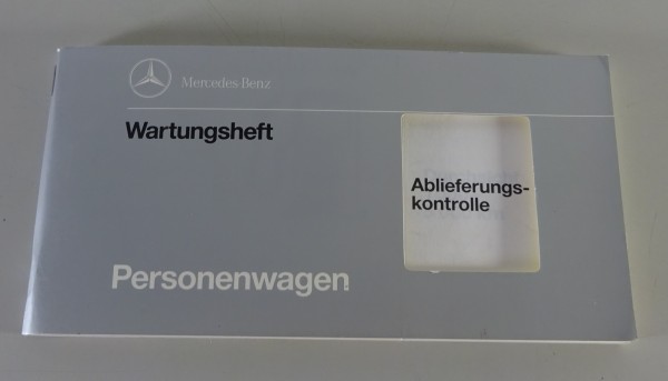 Scheckheft / Serviceheft blanko Mercedes-Benz R129 SL / W124 / W140 Stand 1992