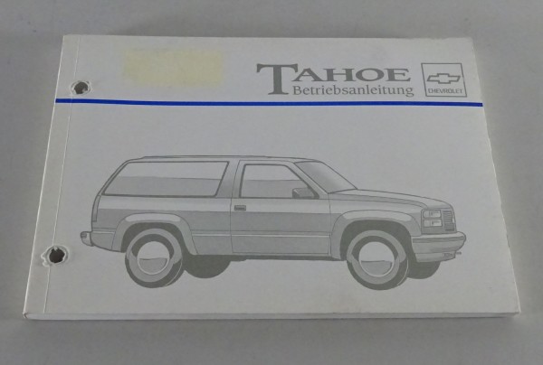 Betriebsanleitung / Handbuch Chevrolet Tahoe auf deutsch Stand 1995