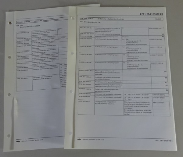 Elektischer Schaltplan Mercedes-Benz W204 Lendenstütze | Typ 204 | Stand 12/2010