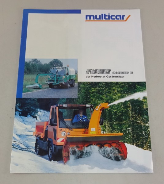 Prospekt / Broschüre Multicar Fumo Carrier H der Hydrostat-Geräteträger