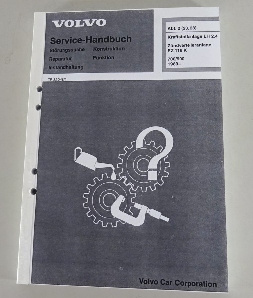 Werkstatthandbuch Volvo 740 Kraftstoffanlage LH 2.4 Zündanlage EZ 116 K ab 1989