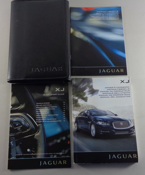 Wallet + Owner's Manual / Handbook Jaguar XJ Typ X 351 from 2010