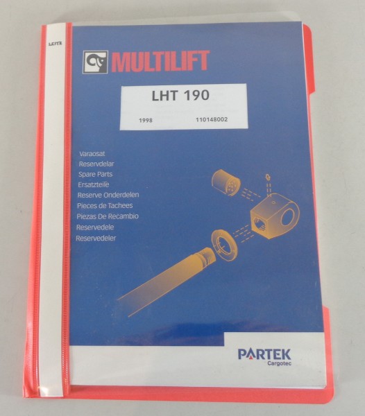 Teilekatalog / Parts list Multilift LHT 190 Hakengerät von 1998