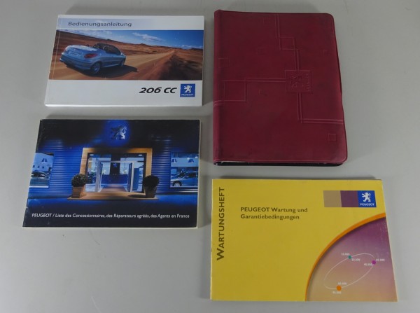 Bordmappe + Betriebsanleitung / Handbuch Peugeot 206 CC Cabrio von 03/2006