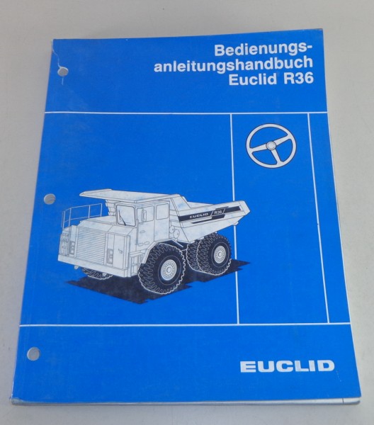 Betriebsanleitung Volvo BM / Euclid R36 Stand 1995