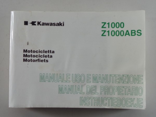 Manual Kawasaki Z 1000 / Z 1000 ABS von 04/2008 IT / ES / NL