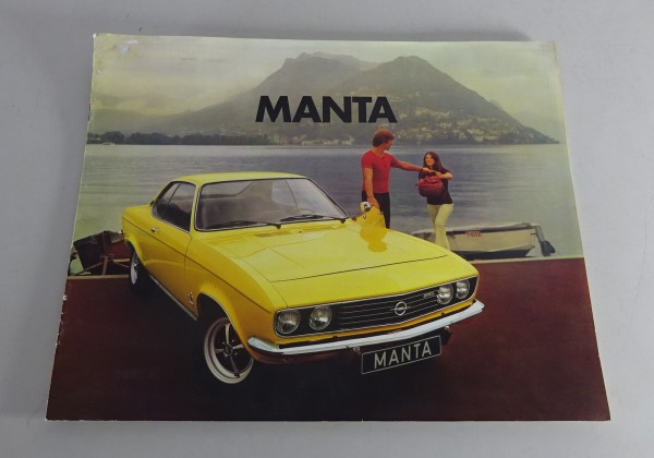 Prospekt / Broschüre Opel Manta A Stand 08/1972