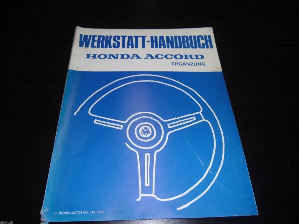 Werkstatthandbuch Honda Accord Stand 1982