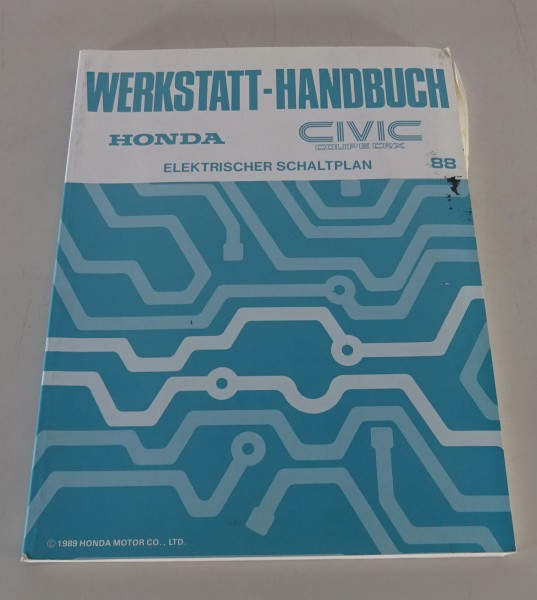 Werkstatthandbuch / Elektrik Honda Civic Coupe CRX / Coupé CRX Stand 1988