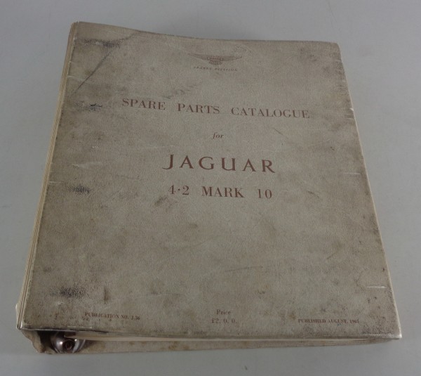 Teilekatalog / Ersatzteilliste Jaguar Mark 10 / Mk. X, 4,2 Liter Bj. 1964 - 1966