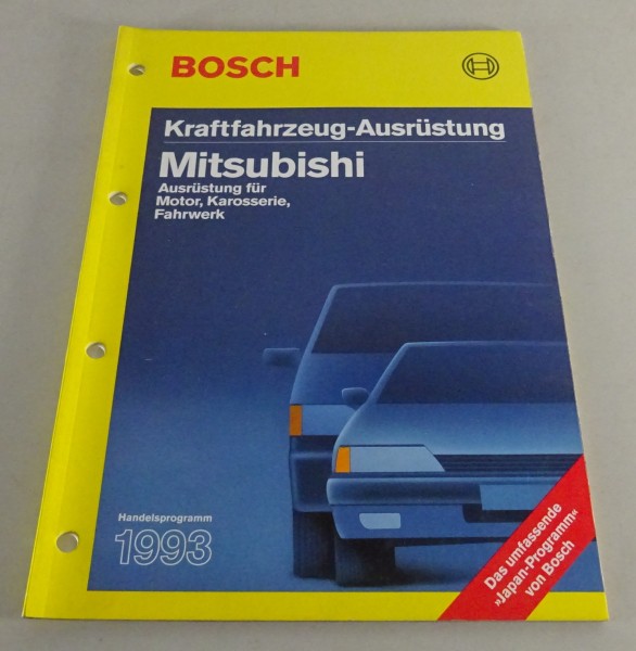 Handelskatalog Bosch Kraftfahrzeugausrüstung für Mitsubishi Stand 1993