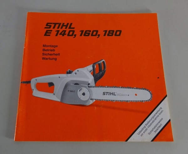 Betriebsanleitung / Handbuch Stihl Elektrokettensäge E 140/160/180 Stand 2000