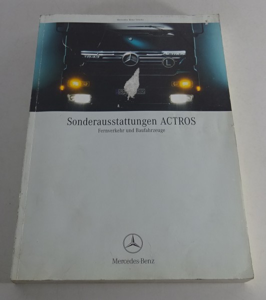 Werkstatthandbuch Mercedes Benz Einführung Sonderausstattungen Actros Stand 2000