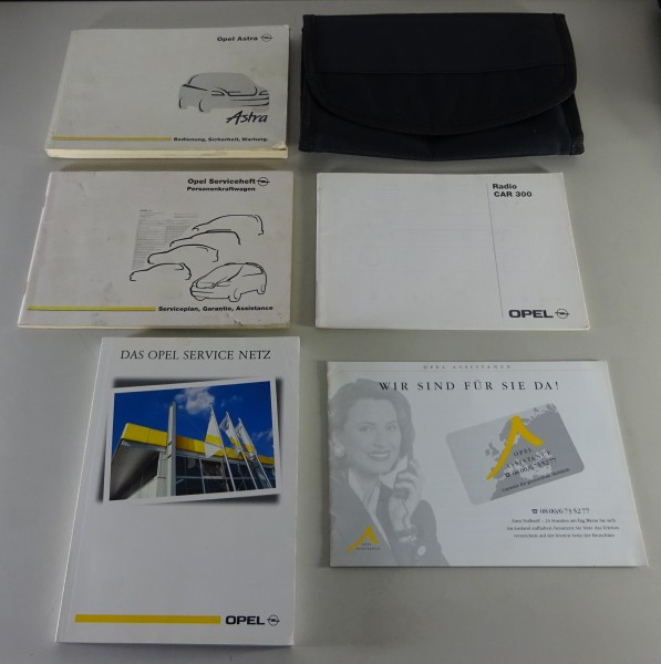 Bordmappe + Betriebsanleitung / Handbuch Opel Astra G Stand 09/1999