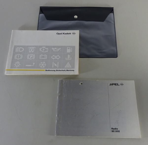 Bordmappe + Betriebsanleitung Opel Kadett E incl. Cabrio + GSI Stand 03/1991