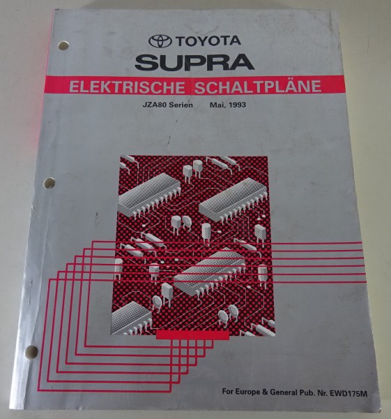 Werkstatthandbuch Toyota Supra JZA80 Verdrahtungsanleitung Stand 05/1993