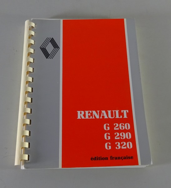 Betriebsanleitung / Handbuch Renault LKW G 260 / G 290 / G 230 Stand 12/1988