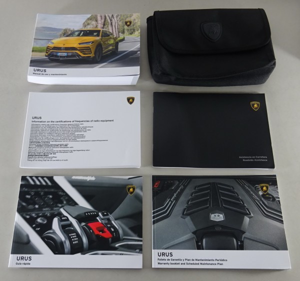 Carpeta de a bordo + instrucciones de uso Lamborghini Urus V8 SUV estado 01/2021