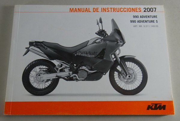 Manual de instrucciones KTM 990 Adventure / Adventure S Modelljahr 2007