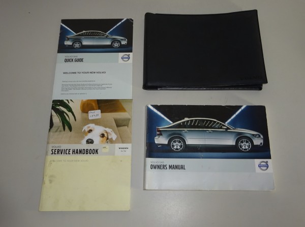 Wallet + Owner´s Manual / Handbook Volvo S40 Type M from 2007