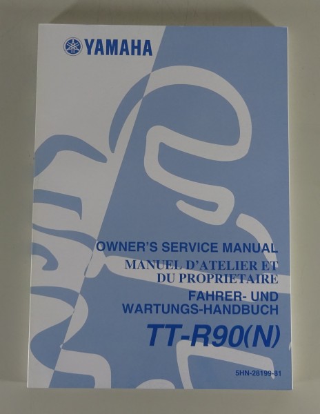 Betriebsanleitung und Wartungshandbuch Yamaha TT-R 90 (N) Stand 05/2000